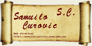 Samuilo Čurović vizit kartica
